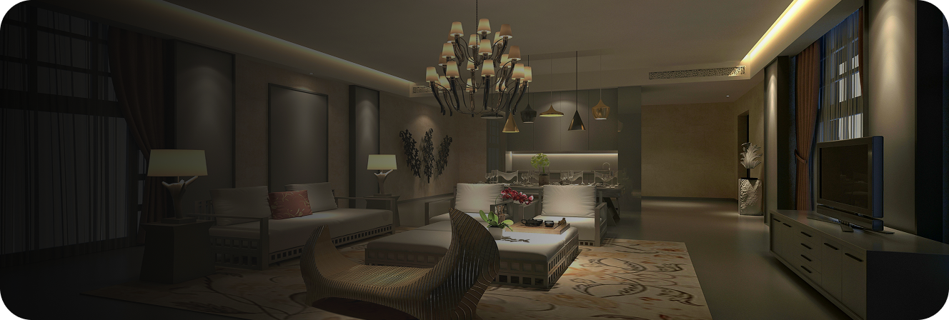 Luxury living room interior